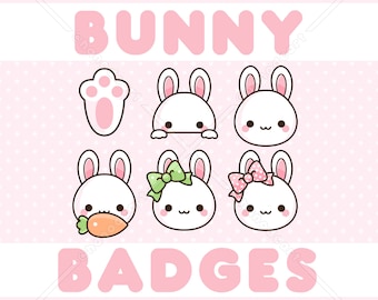 Bunny Sub/Bit Badges (6 Tiers)