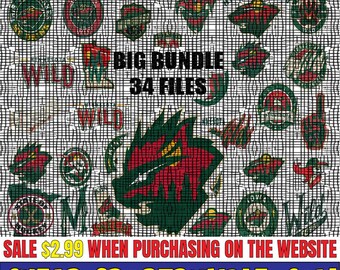 Minnesota-Wild Hockey Teams Svg, Minnesota-Wild svg, N--H--L Svg, N--H--L Svg, Png, Dxf, Bundle 34 Files