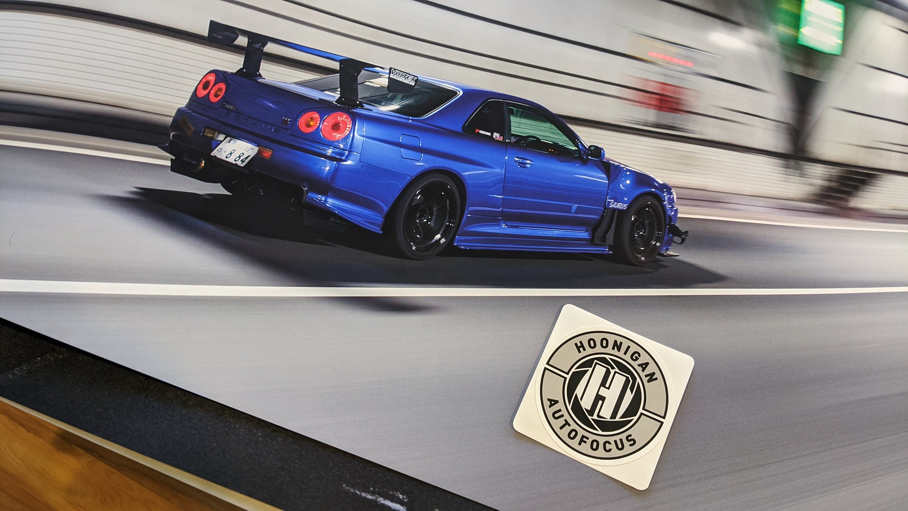 Bayside Blue Nissan Skyline R34 GTR 24x36 Inch Print 2ft X - Etsy