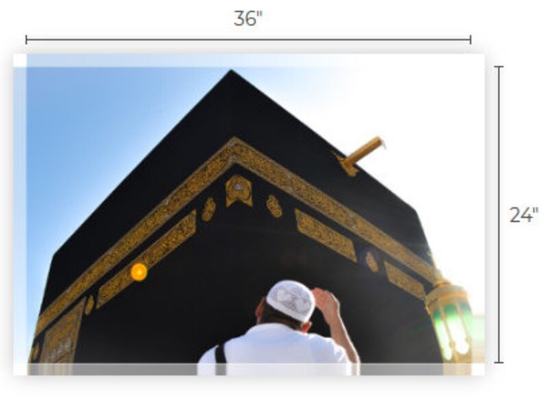 Beautiful Kaaba Wallart Canvas Etsy