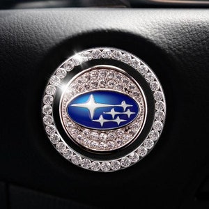 Car start Bling Car Décor Crystal Rhinestone Car Bling Ring Emblem Sticker
