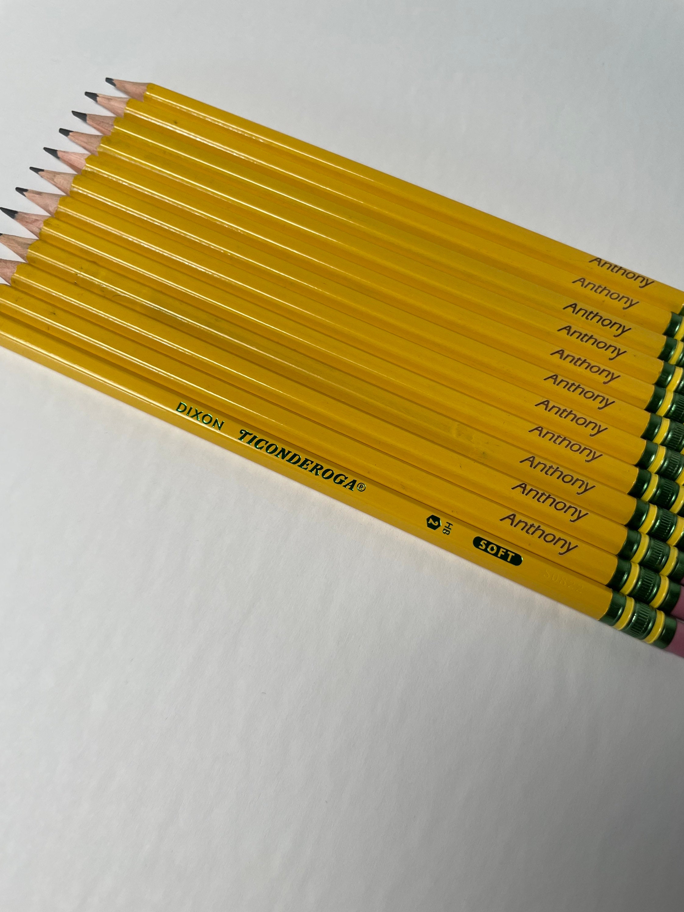 Personalized Ticonderoga Pencils: Laser Engraved, Back to School (12 ...