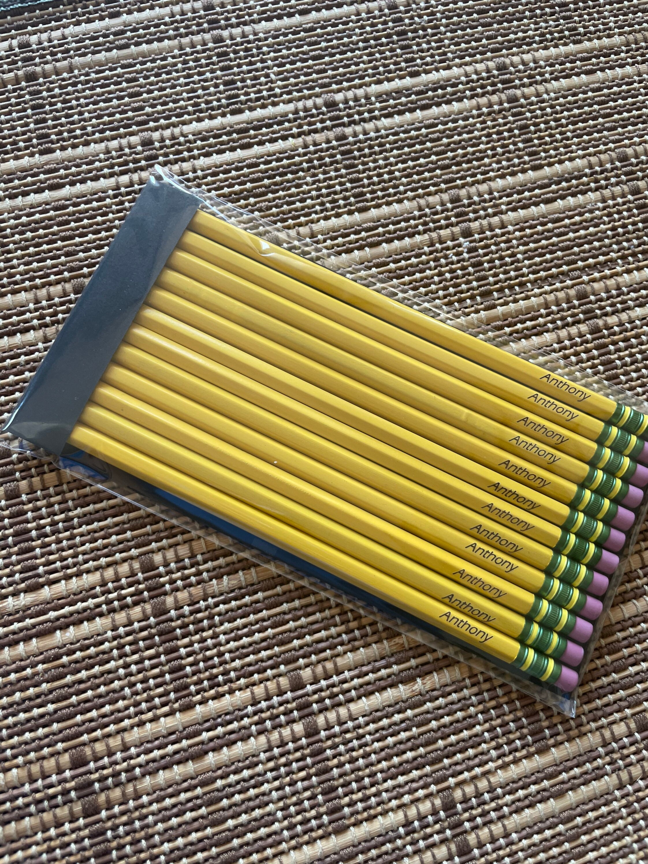 Personalized Ticonderoga Pencils: Laser Engraved, Back to School (12 ...
