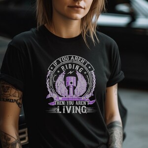 Biker girl T Shirt gift for mom mother, Girl Biker Living Shirt, Girl Biker Life Shirt, Female Biker Tee, Motorcycle Shirt, Motorcycle Tee