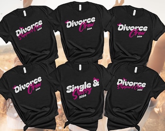Personalized Divorce Party Shirt, Feminist Group Gift