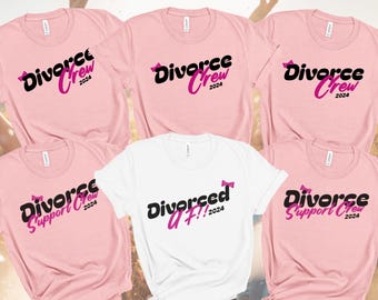 Personalized Divorce Crew T-Shirt, Funny Feminist Gift