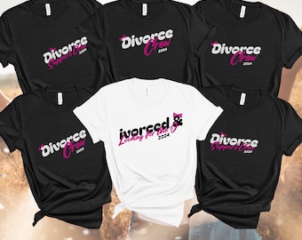 Personalized Divorce Crew Shirt, Feminist Cotton Tee