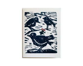 Notecard, Three Little Birds", one with envelope