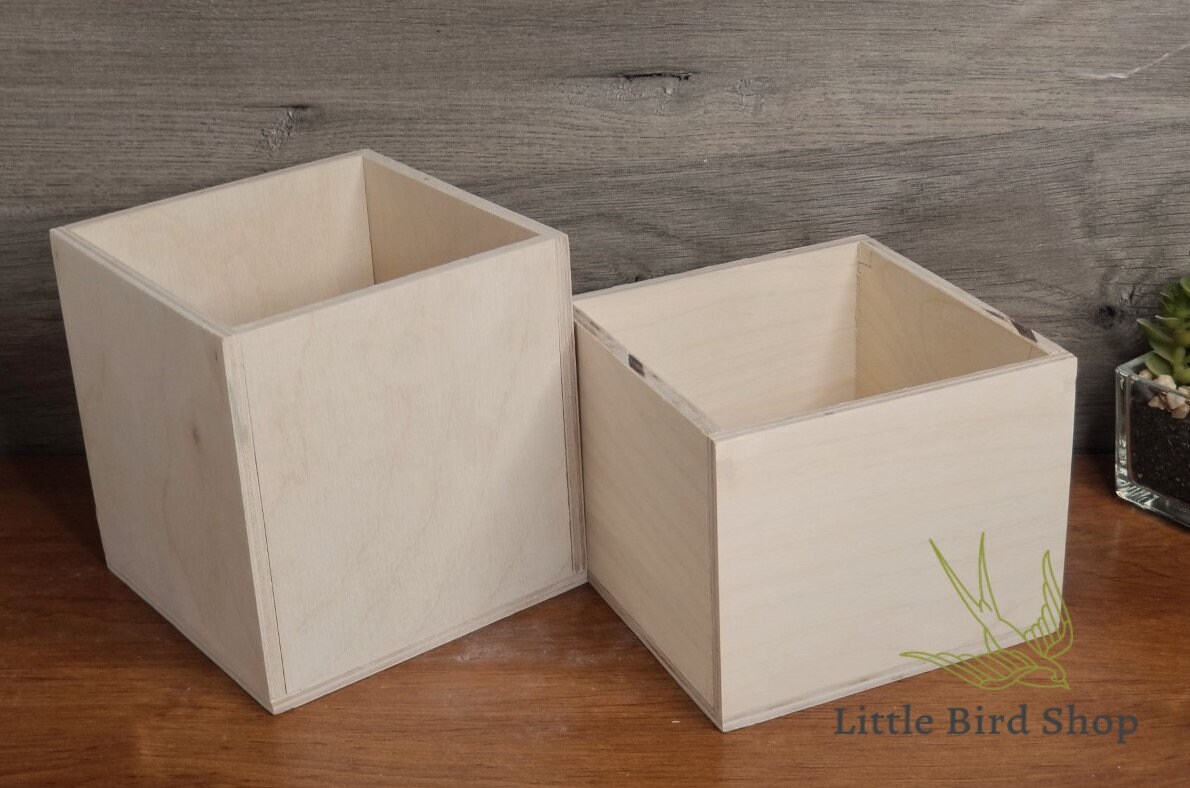Unfinished Wood Box | Wedding Centerpiece Box | Flower Pot |  Organiz…