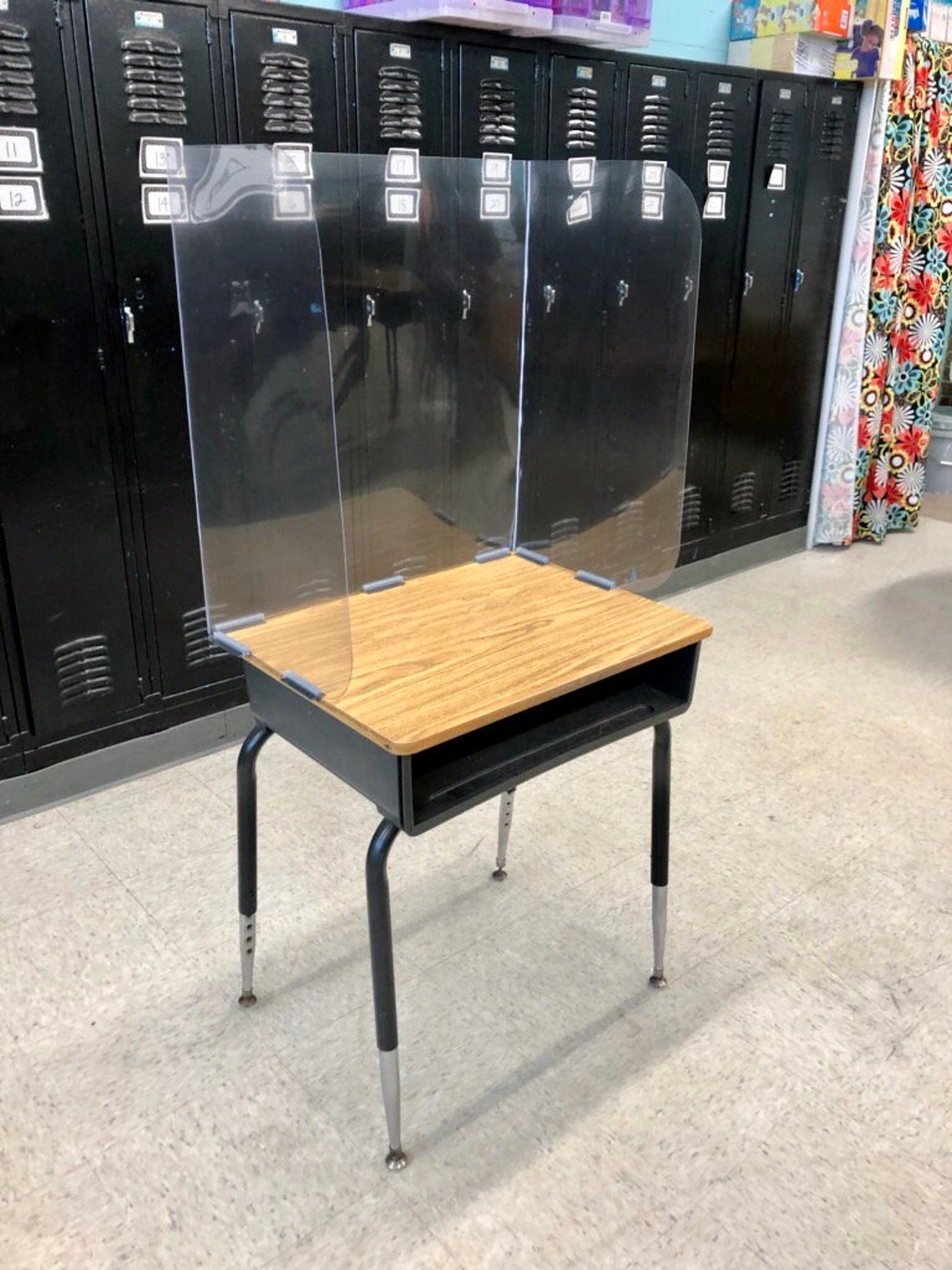 Sneeze Guard Desk Shield for School Classroom Desks Plastic Etsy