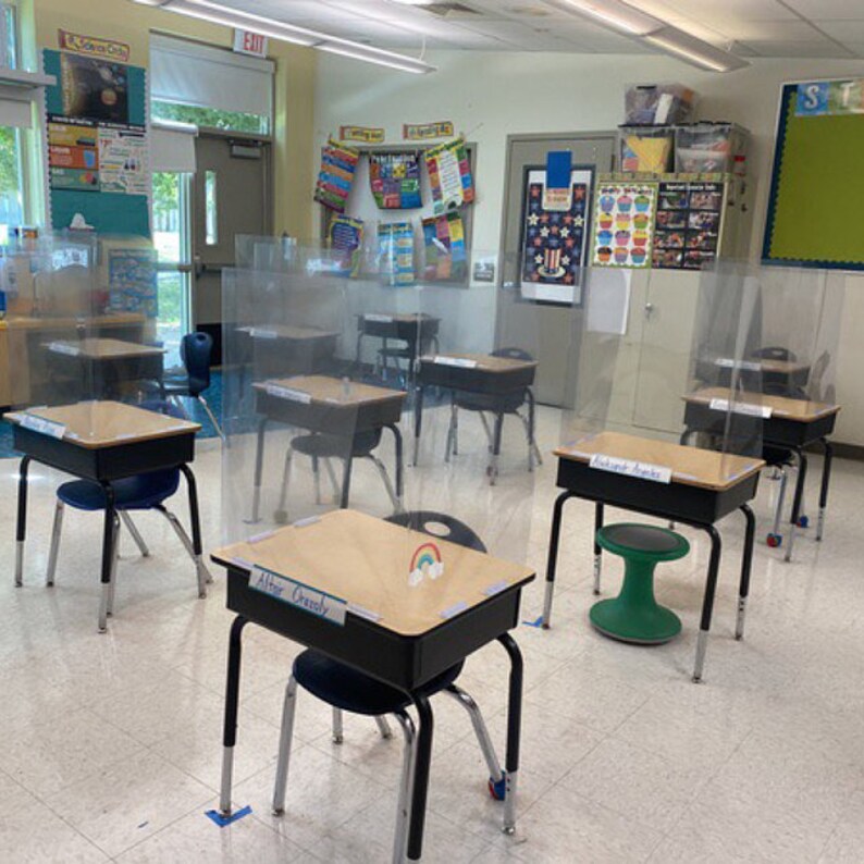 Diy Sneeze Guard For Student Desk / School Sneeze Guard, Student Desk