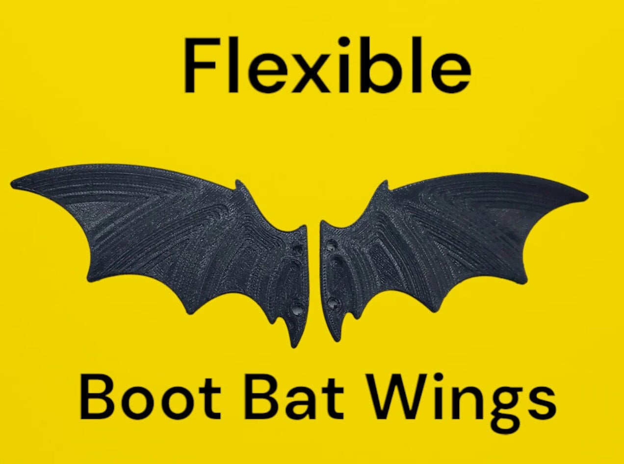 Unleash Your Creativity With TPU 3D Printed Boot Bat Wings Elevate Your Cosplay Ensemble With Shoelace Wings Etsy
