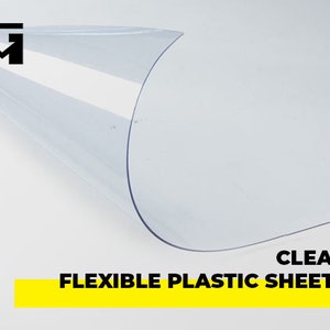 Crystal Clear PETG Plastic Sheets 52x24x.030 in | Poster Protection | Frame Glass Replacement | Protective Guard | Transparent Sneeze Guard