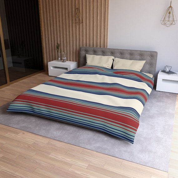 Microfiber Duvet Cover Striped Mexican Blanket Pattern Hidden Zipper 4 Sizes Bedding for Bedroom Etsy Australia
