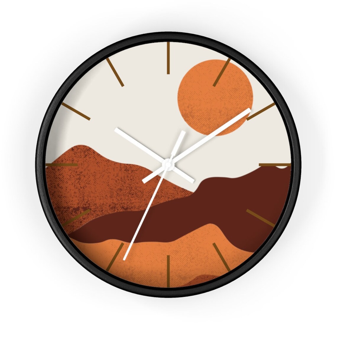 Wall Clock Gifts Clocks Desert Modern Time Wall Decor Etsy