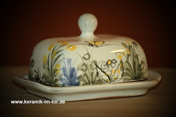 Butterdose, Butterglocke, handgetöpfert, Keramik, handbemalt, Geschenk, Küche, Essen, personalisierbar, Freundin, Mama, Weihnachten