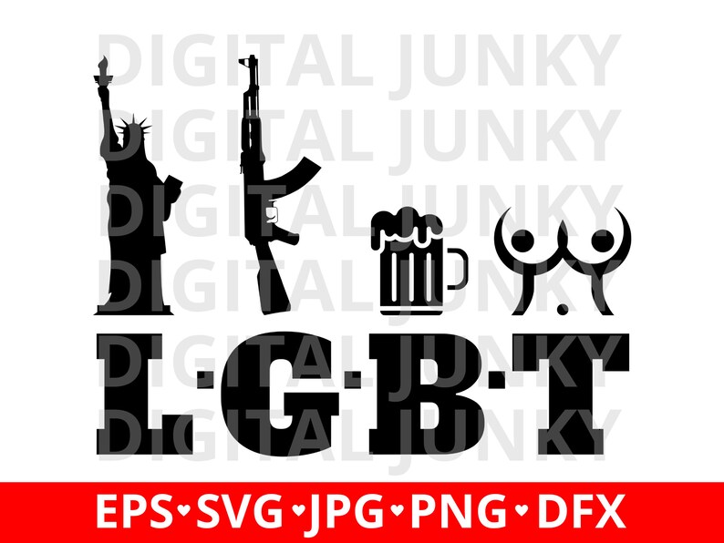 thumbnail image 2 of Lberty Guns Beer Tts SVG LGBT SVG Lberty Svg Lady - Etsy 2 of 9