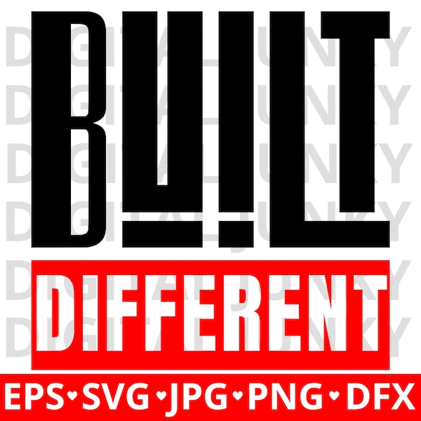 I'm Built Different Svg Png, Different Svg, Motivational Sarcastic Humor Quote Digital Download DTG Sublimation Cricut Cut File SVG & PNG