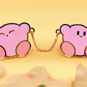 Cute Adorable Kirby Chain Link Pins