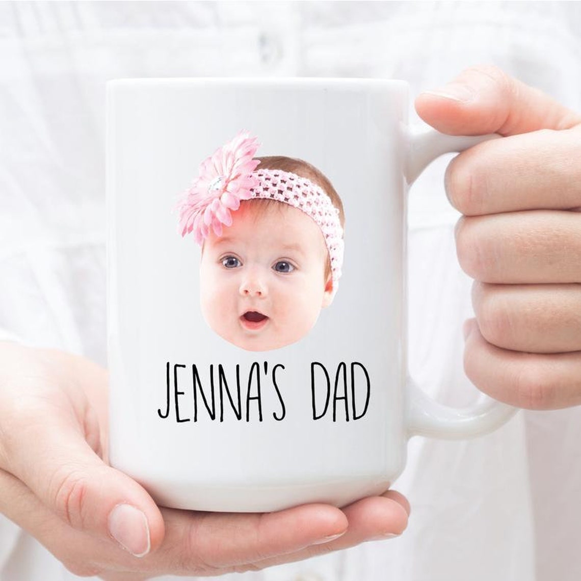 Baby Photo Mug for Dad Coffee Mug Etsy