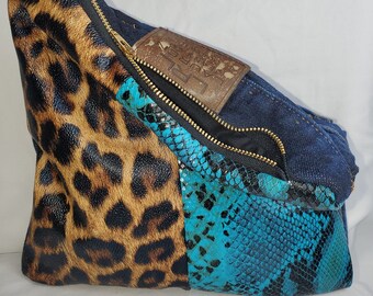 leopard skin bag