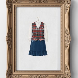 Customer Service-Park Inspired Uniform Watercolor Art