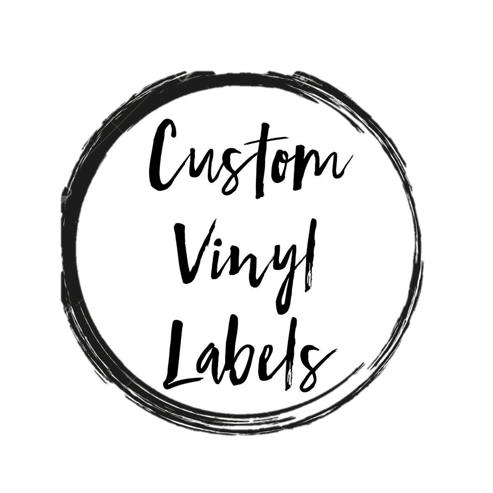 Custom Vinyl Labels Personalised Etsy