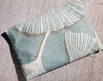 Almohadilla térmica de arroz grande sin perfume, hecha a mano, para calentar en microondas