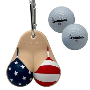 Ballkinis Top USA Bikini Golf Ball Holder Patent Pending Vanilla Skintone