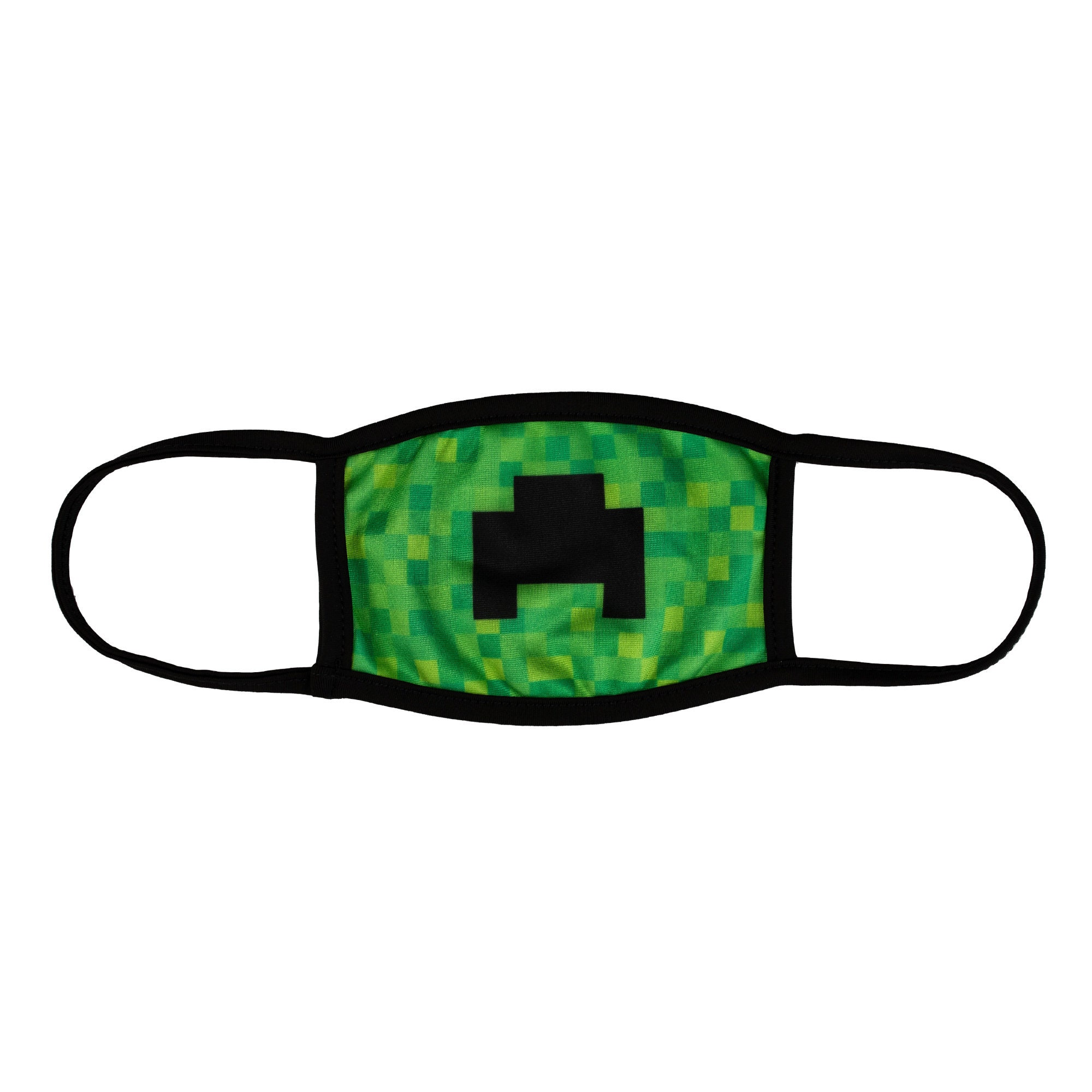 Minecraft Inspired Face Mask Creeper Mask Kids Reversible Etsy