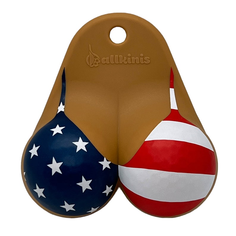 Ballkinis Top USA Bikini Golf Ball Holder Patent Pending image 5