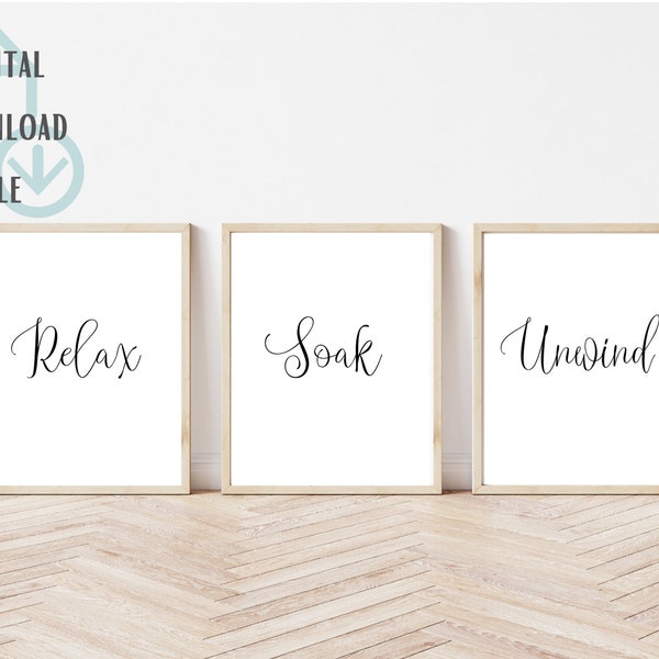 RELAX SOAK UNWIND high quality pdf, relax soak unwind printable