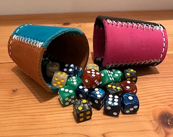 Leather cup PARTY dice cup puzzle cup puzzle leather Christmas gift friend family game dice dnd