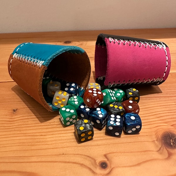 Leather cup PARTY dice cup puzzle cup puzzle leather Christmas gift friend family game dice dnd