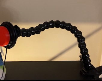 Flexible Schalterhalterung! Beinhaltet Klemme, Verlängerungsarm, Kundenspezifische Schalterplatte und Klettverschluss
