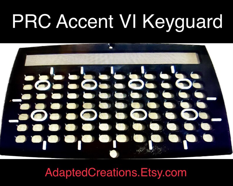 PRC Accent 1000 Keyguard for Unity 84 or LAMP Words for Life AAC