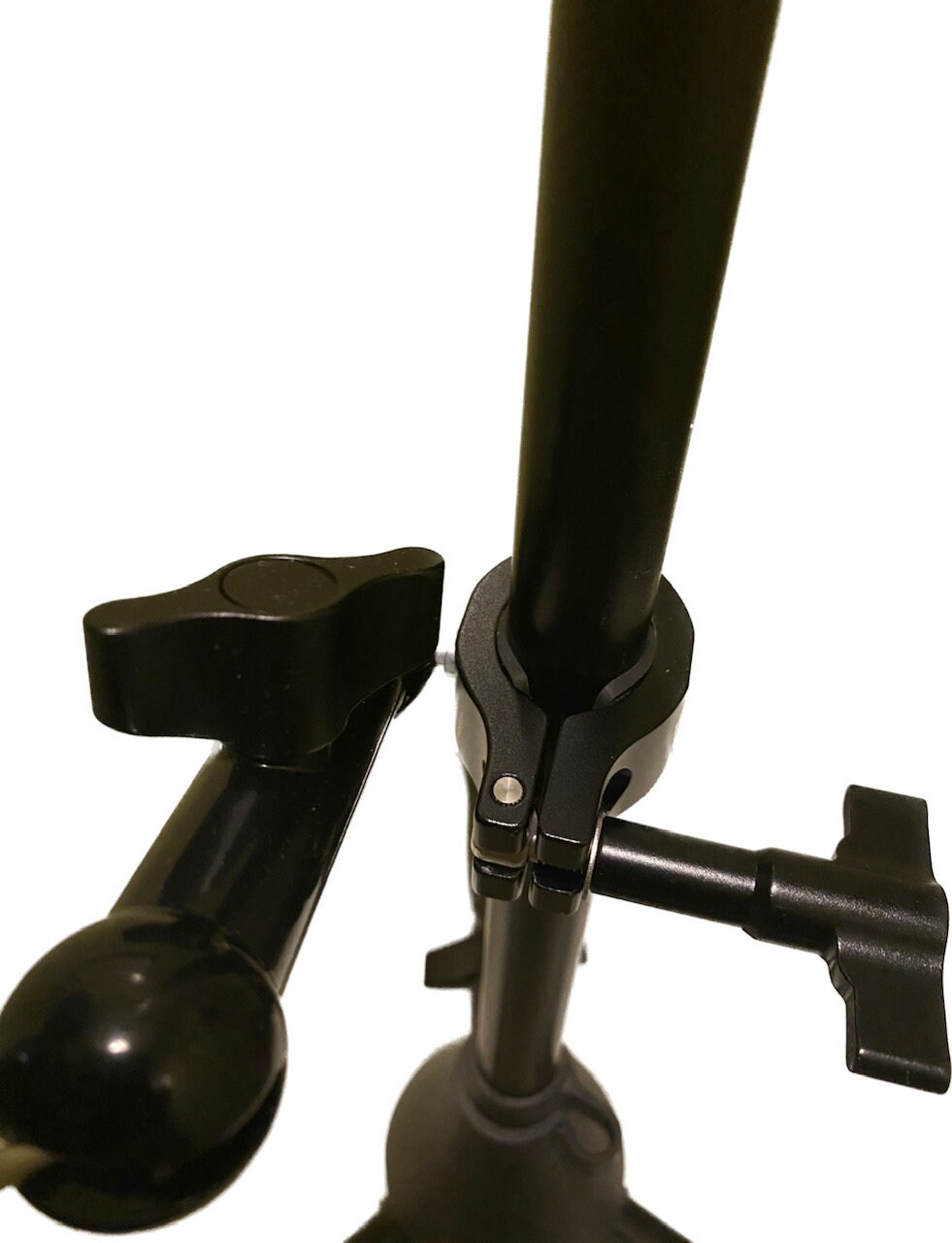 Switch Mount Clamp 4 Wheelchair Tubing, Extra Arm, 3D Printed Plate