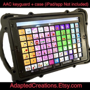 iPad 10.2 (7/8/9th Generation) AAC Keyguard Bundle for Rug-Ed Case (Lamp Words for Life, Proloquo2Go, TouchChat, TDSnap, SFY, etc.) No iPad