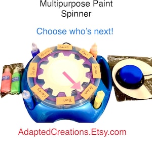 Switch Adapted Multipurpose Spin Art Toy! For all ages! Special Needs, AAC, OT, Assistive Technology, Speech Therapy.