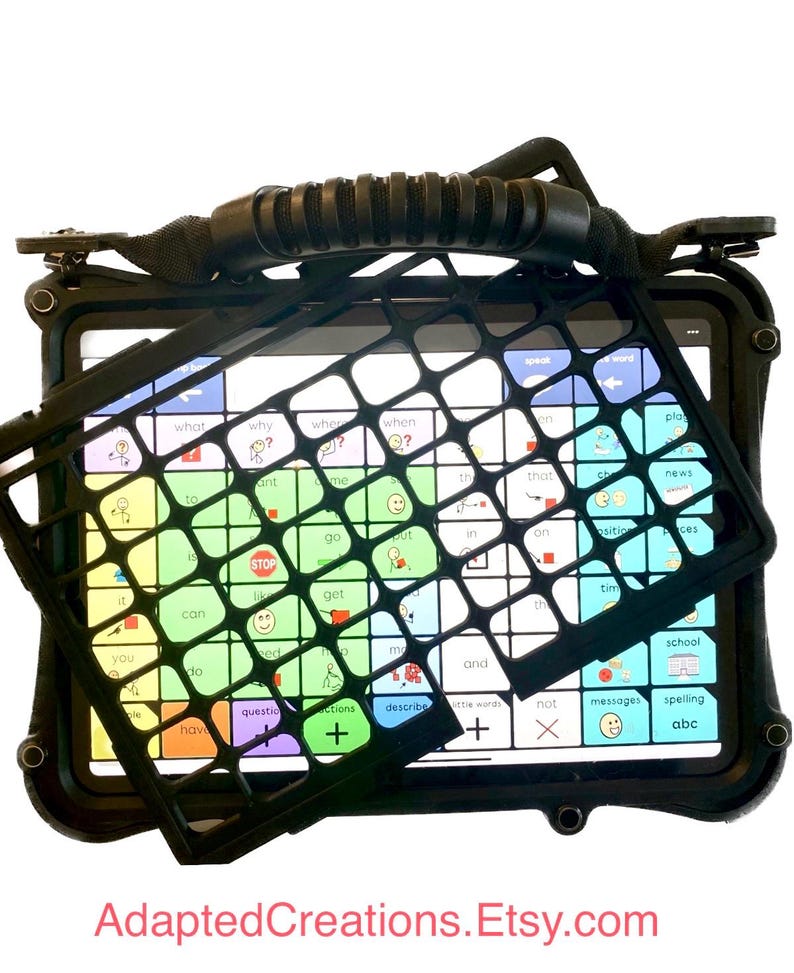 Keyguard Grid IPad 10.9 (10/11th Gen, A16) AAC Keyguard Bundle for Rug-ed Case (lamp ...