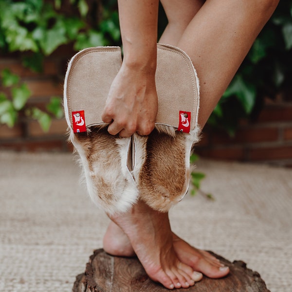 mens rabbit slippers