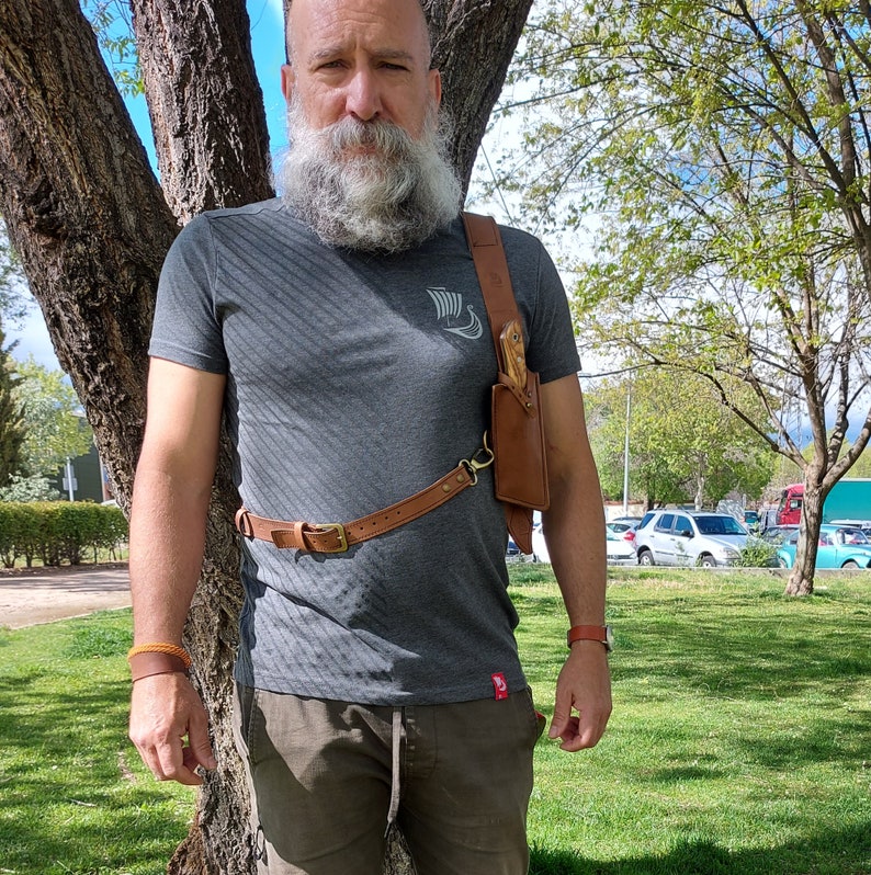 Universal Knife Sheath With Shoulder Straps Handcrafted in Etsy