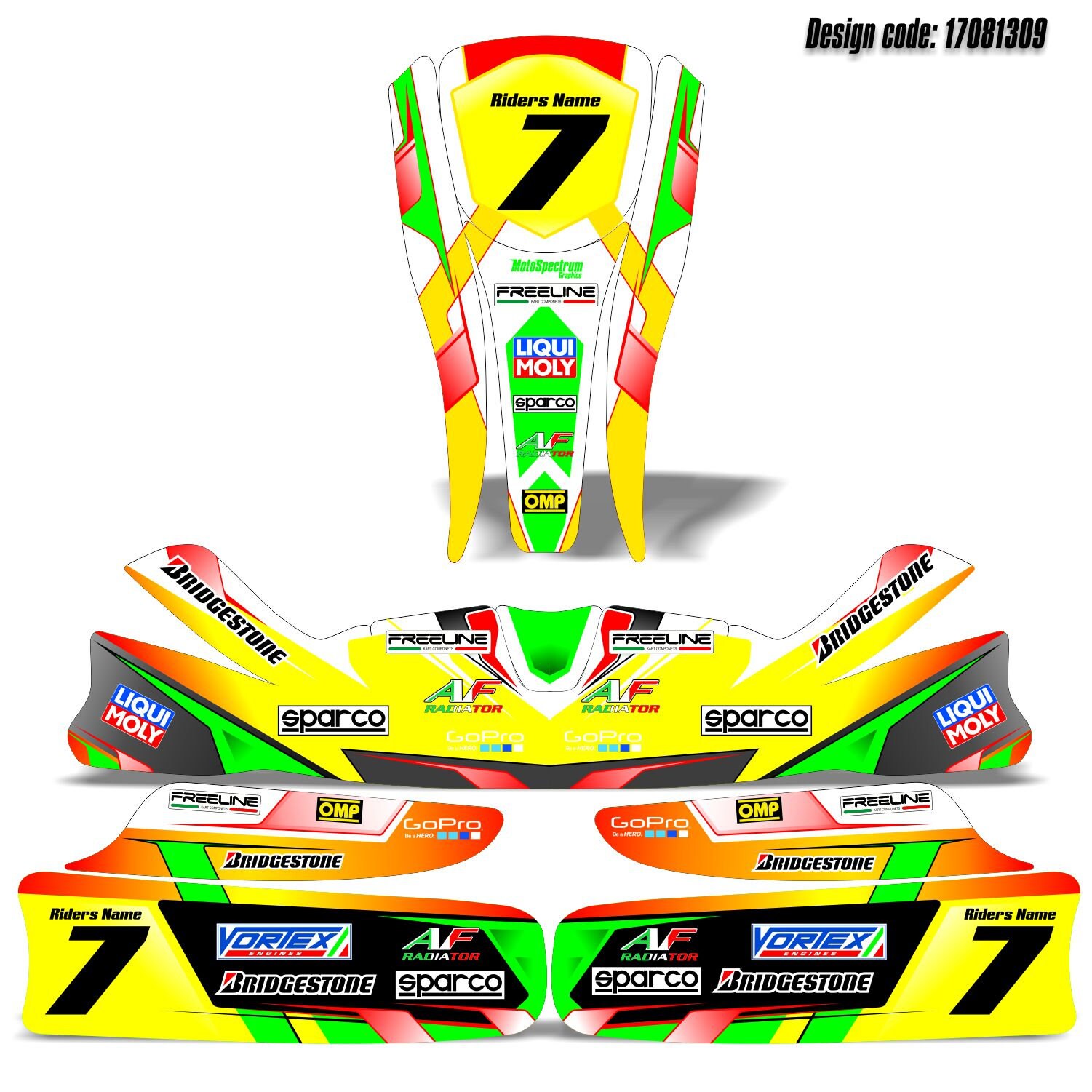 JakeDesigns CRG 2015 Style Gel Sticker For Mychron 5 – Karting / Go Kart Dash Decal