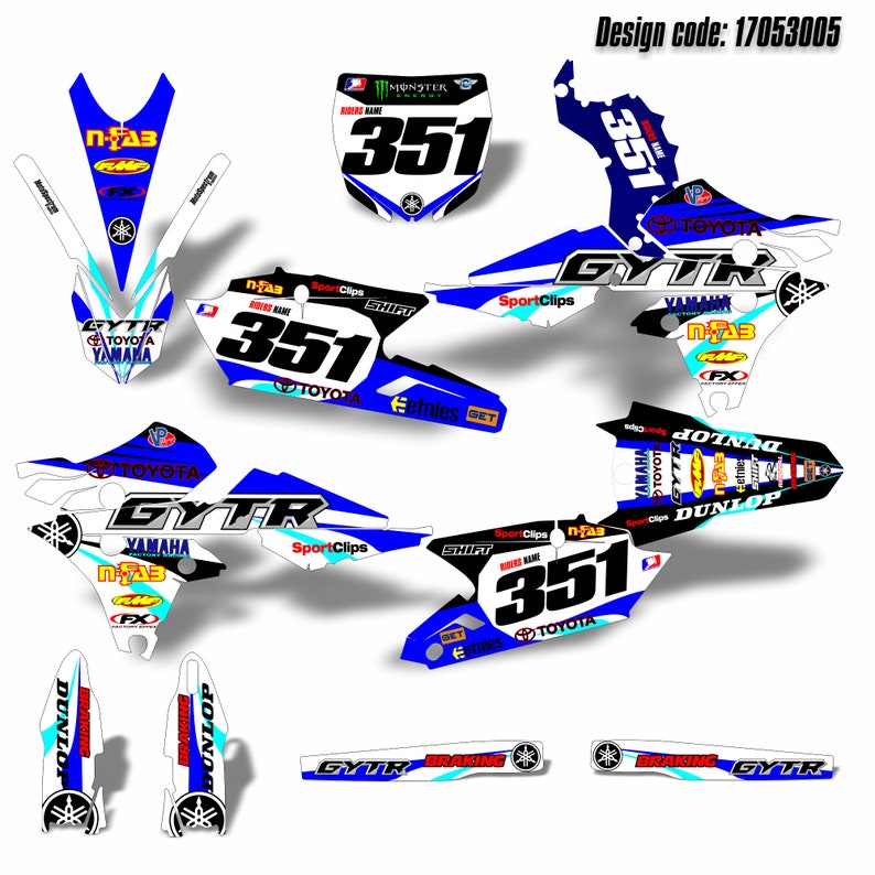 Customized Sticker Motocross Graphic Motorcycle Decals Etsy