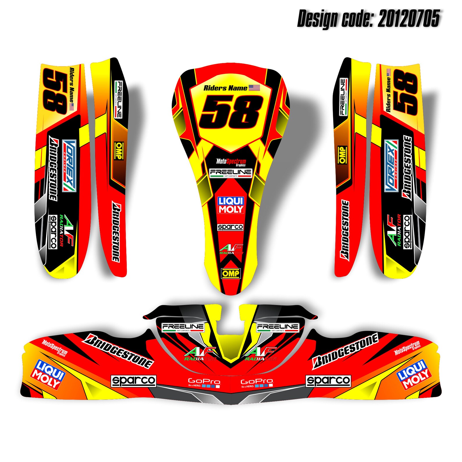 Graphics Kit for KG 506 Kart Custom Decal Stickers Kit for Kg Etsy