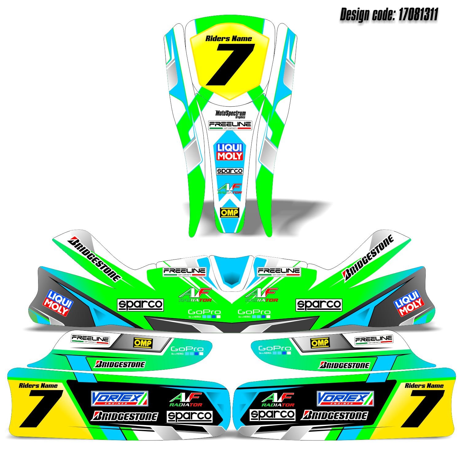 Customized Sticker Kart Graphic Go Kart Decals Stickers FULL Etsy