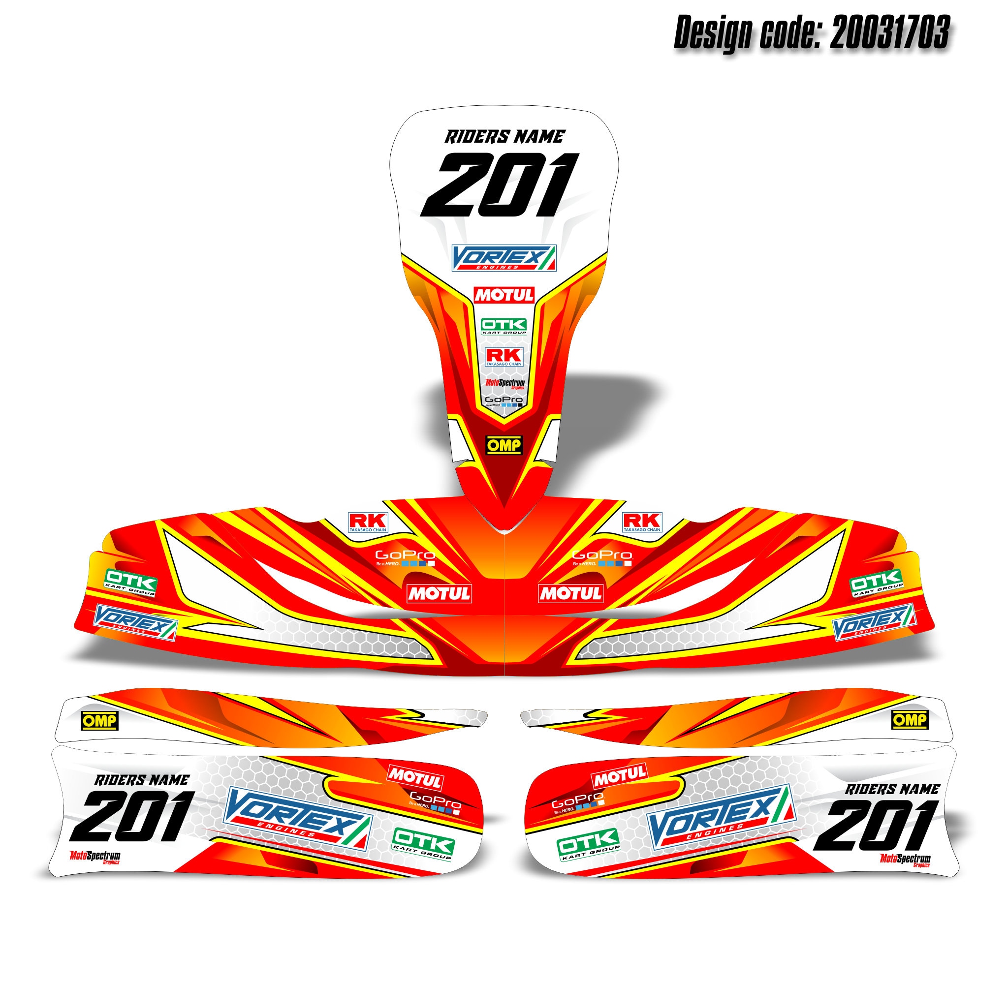 Graphics Kit for Kart TonyKart OTK M6 Customized Sticker Kart Etsy