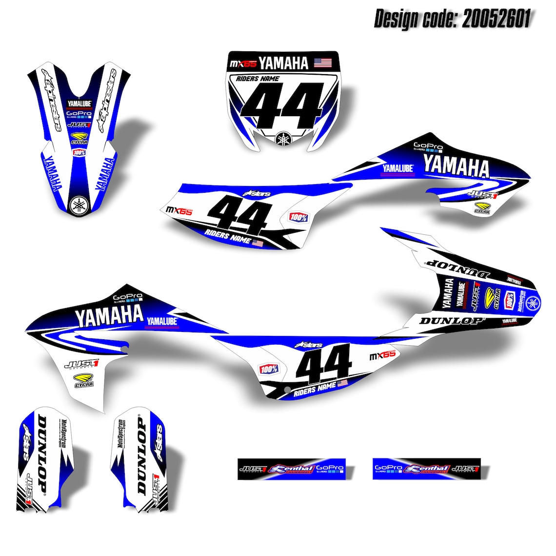 Motorcycle Graphics Kit Dirt Bike Stickers for Yamaha YZ 65 Etsy