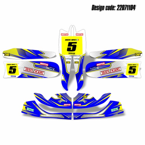 Graphics Kit for Tony Kart OTK Cadet Rookie Customized OTK M8 Sticker Kart Graphic Go Kart shops Decals Stickers Decals