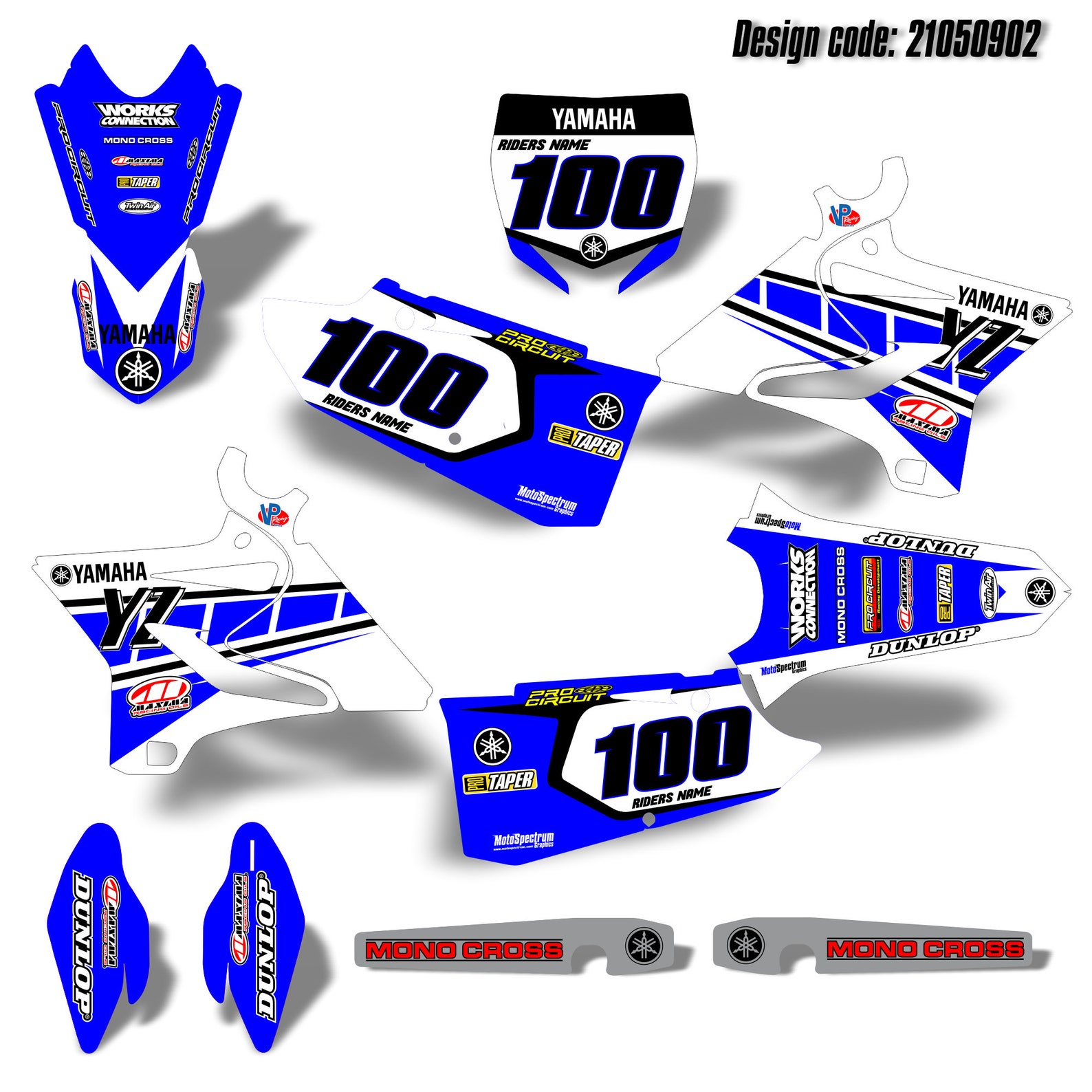 Motocross Graphics Kit Dirt Bike Stickers for Yamaha YZ 125 | Etsy